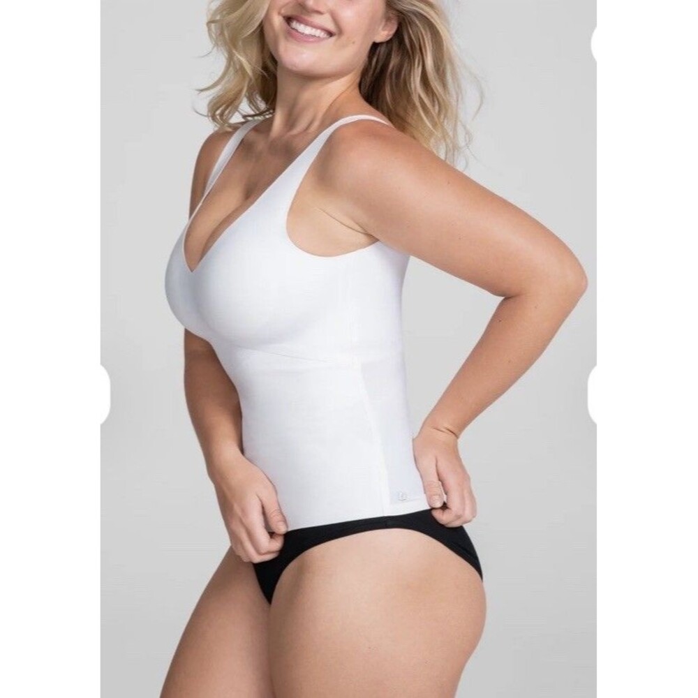 Honeylove LiftWear Tank Astral White Size Large No Pads - Picture 2 of 10